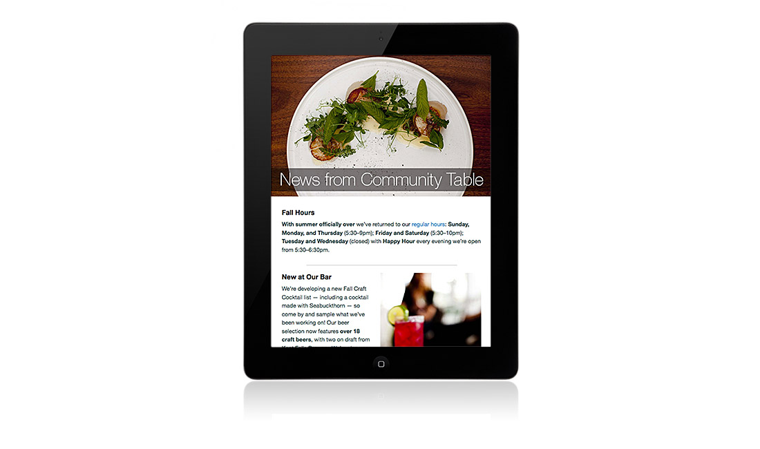 <p>email marketing: art direction, design and copy writing</p>
